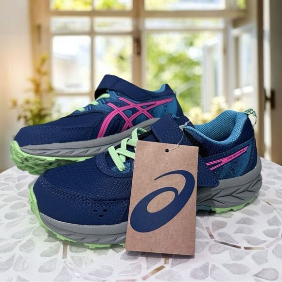ASICS Pre Venture 9 PS Kids Supportive Sneakers Shoes Size 2 EU 33.5 - Picture 1 of 13